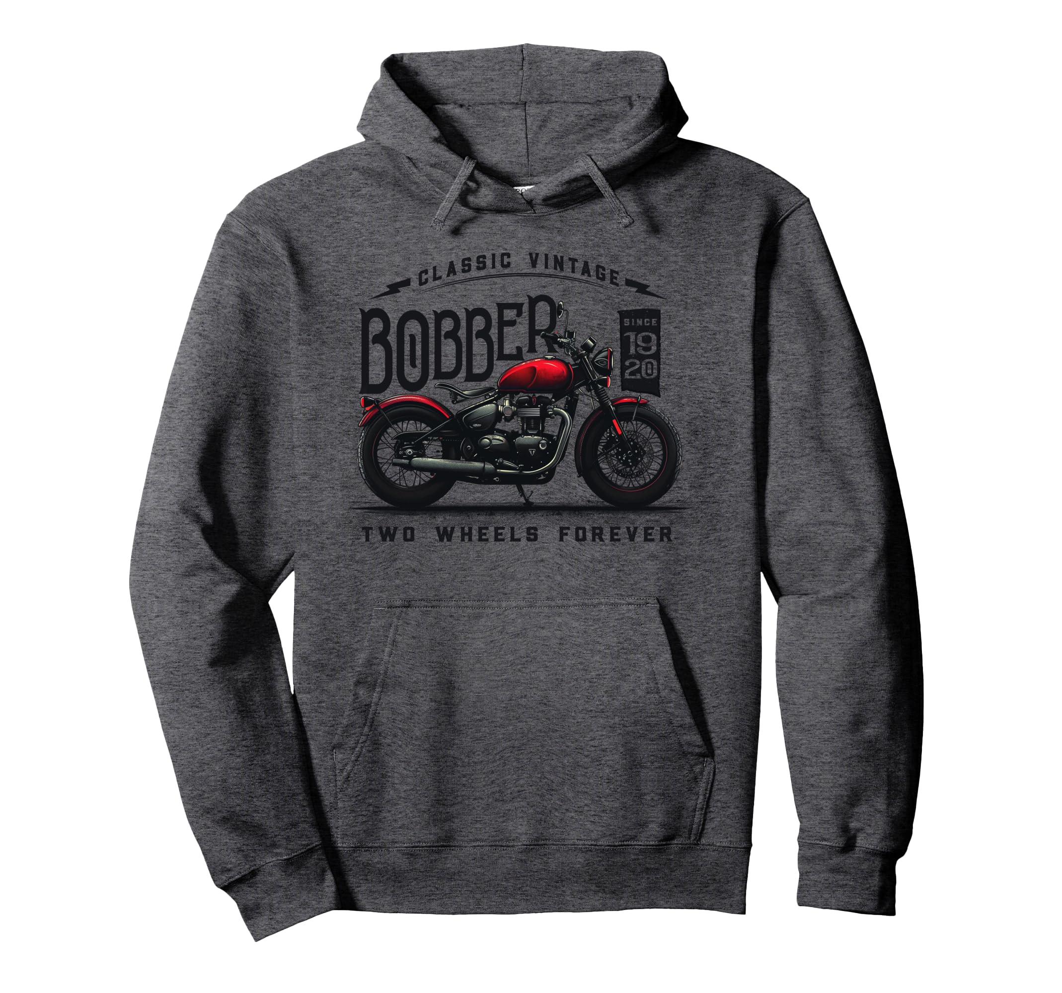 Bobber Motorcycle Hoodie - Custom Art Print Unisex - T-Shirt, Sweatshirt, Hoodie