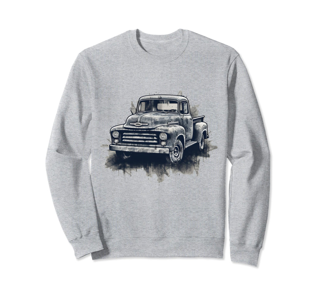 Truck Old School American Pickup Sweatshirt - Unique Graphic for Adults - T-Shirt, Sweatshirt, Hoodie