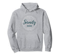Serenity Now Zen Lotus Mandala Meditation Hoodie - Custom Art Print Unisex - T-Shirt, Sweatshirt, Hoodie