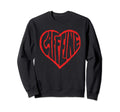 Caffeine Love Heart Typography Sweatshirt - Unique Graphic Men Women - T-Shirt, Sweatshirt, Hoodie