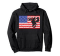 Distressed Enduro Usa American Flag Hoodie - Aesthetic Graphic Unisex - T-Shirt, Sweatshirt, Hoodie