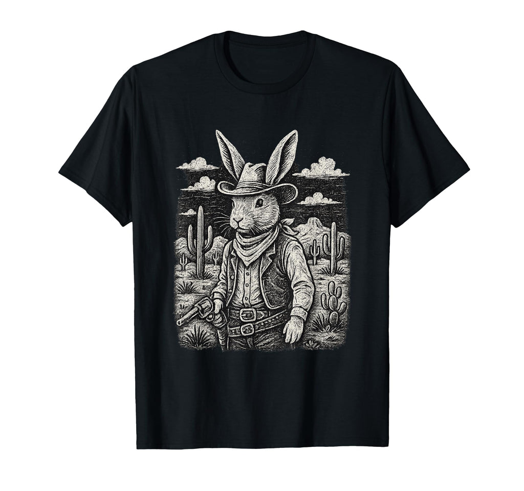 Western Rabbit Desert Smodk Sweatshirt - Novelty Apparel Men Women - T-Shirt, Sweatshirt, Hoodie