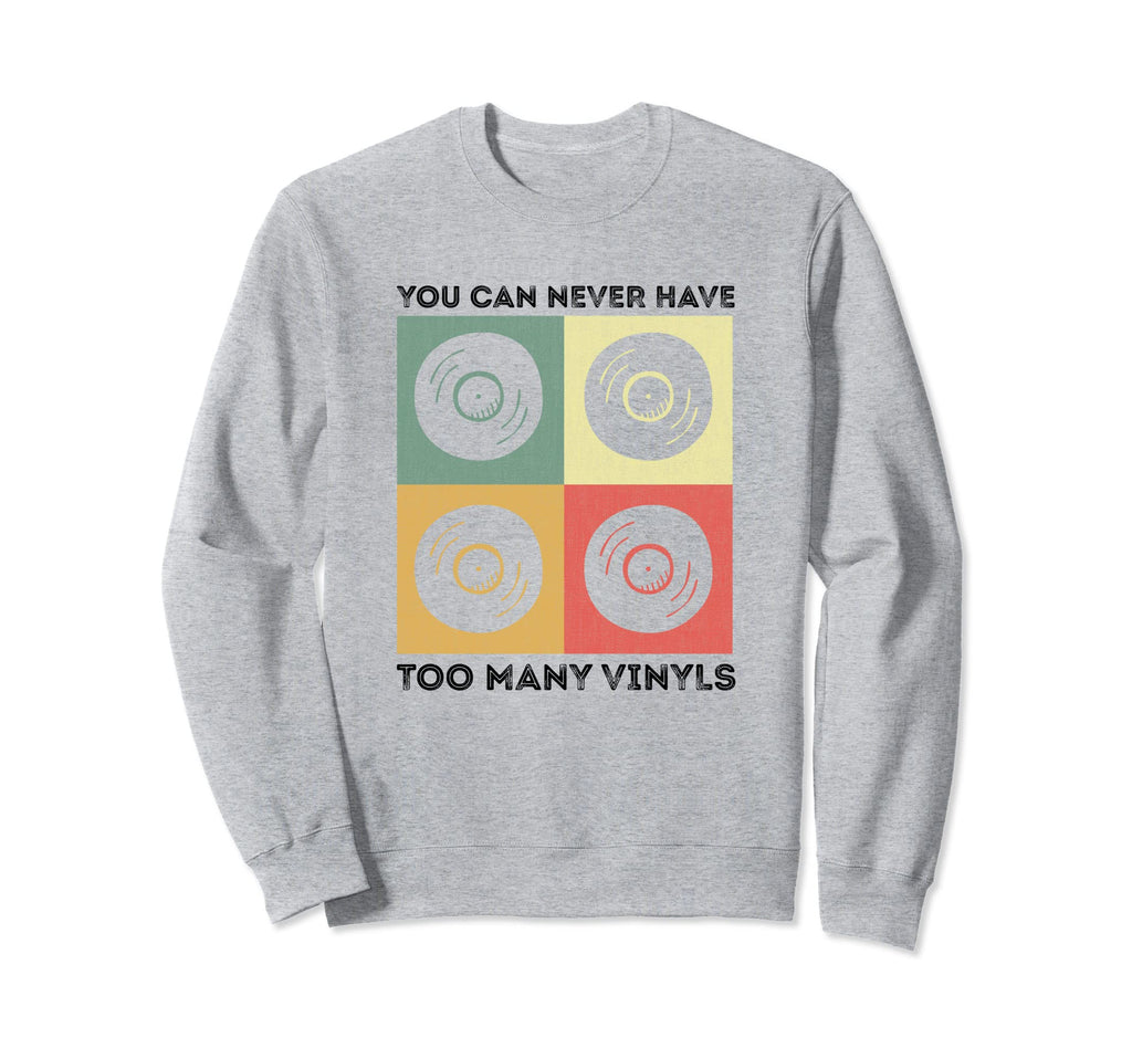 Vinyl Lp Record Vinyls Sweatshirt - Fun Novelty Design Unisex - T-Shirt, Sweatshirt, Hoodie