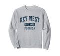 Key West Florida Fl Sports Navy Sweatshirt - Novelty Apparel for Adults - T-Shirt, Sweatshirt, Hoodie