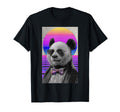 Funny Panda Bow Tie 80S Synthwave T-Shirt - Graphic Print Unisex - T-Shirt, Sweatshirt, Hoodie
