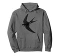 Swallow Bird Gothic Folk Art Hoodie - Custom Art Print Men Women - T-Shirt, Sweatshirt, Hoodie