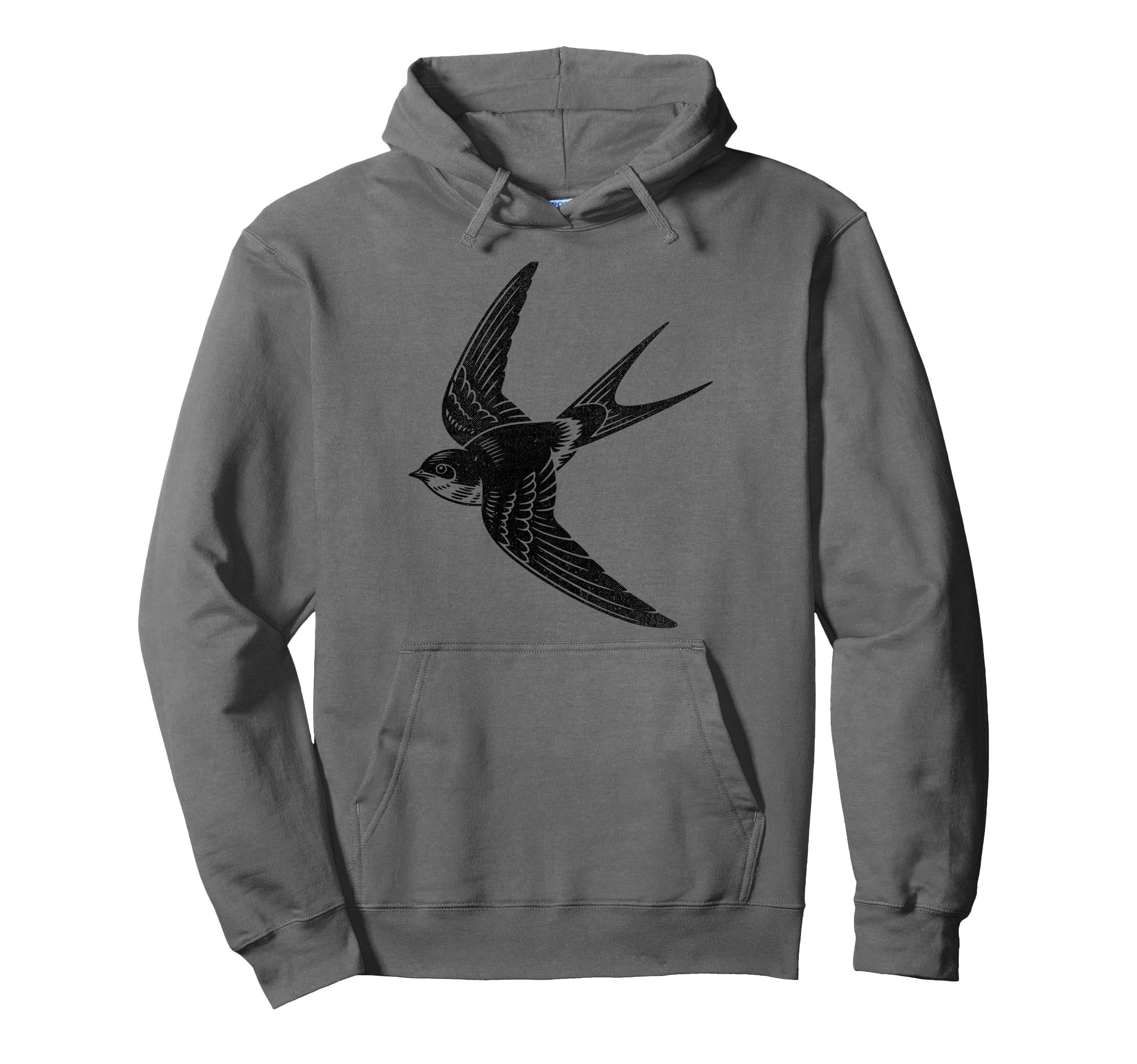 Swallow Bird Gothic Folk Art Hoodie - Custom Art Print Men Women - T-Shirt, Sweatshirt, Hoodie