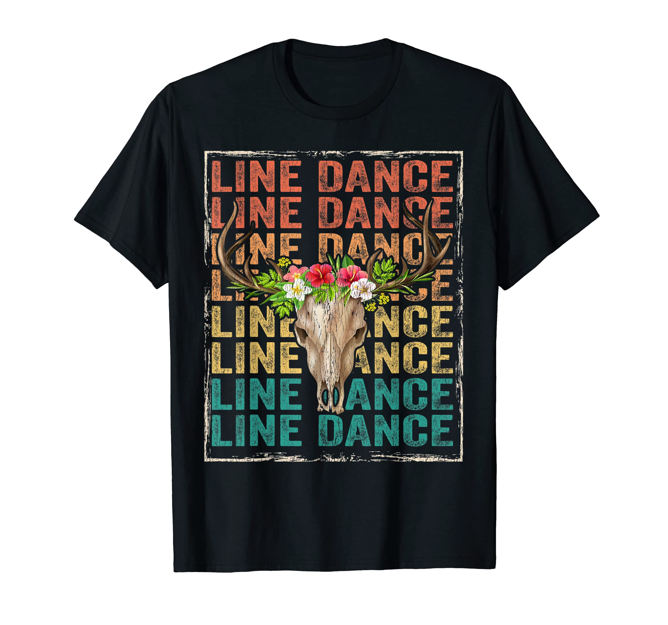 Barn Line Dance Rodeo Distressed T-Shirt - Casual Everyday Wear Men Women - T-Shirt, Sweatshirt, Hoodie