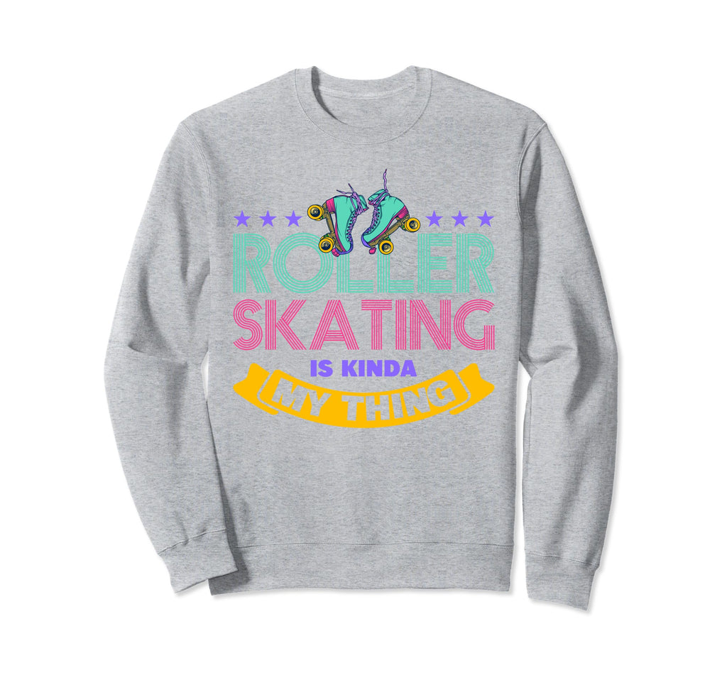 80S Roller Skating Rollerskate Disco Sweatshirt - Minimalist Print Unisex - T-Shirt, Sweatshirt, Hoodie
