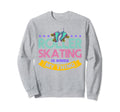 80S Roller Skating Rollerskate Disco Sweatshirt - Minimalist Print Unisex - T-Shirt, Sweatshirt, Hoodie