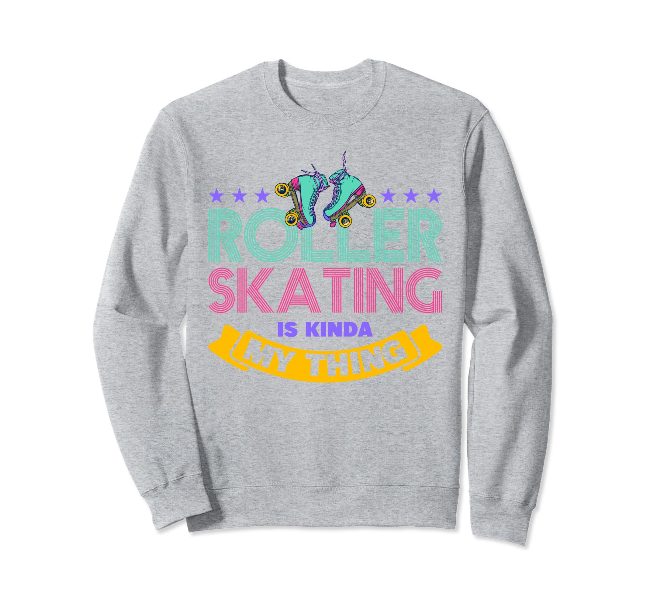 80S Roller Skating Rollerskate Disco Sweatshirt - Minimalist Print Unisex - T-Shirt, Sweatshirt, Hoodie
