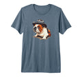 English Bulldog Puppy Cowboy Funny Dog T-Shirt - Graphic Print Unisex - T-Shirt, Sweatshirt, Hoodie