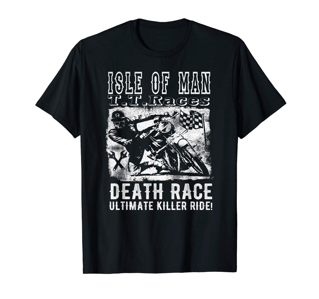 Isle Death Race Biker Motorcycle Gift T-Shirt - Custom Art Print for Adults - T-Shirt, Sweatshirt, Hoodie