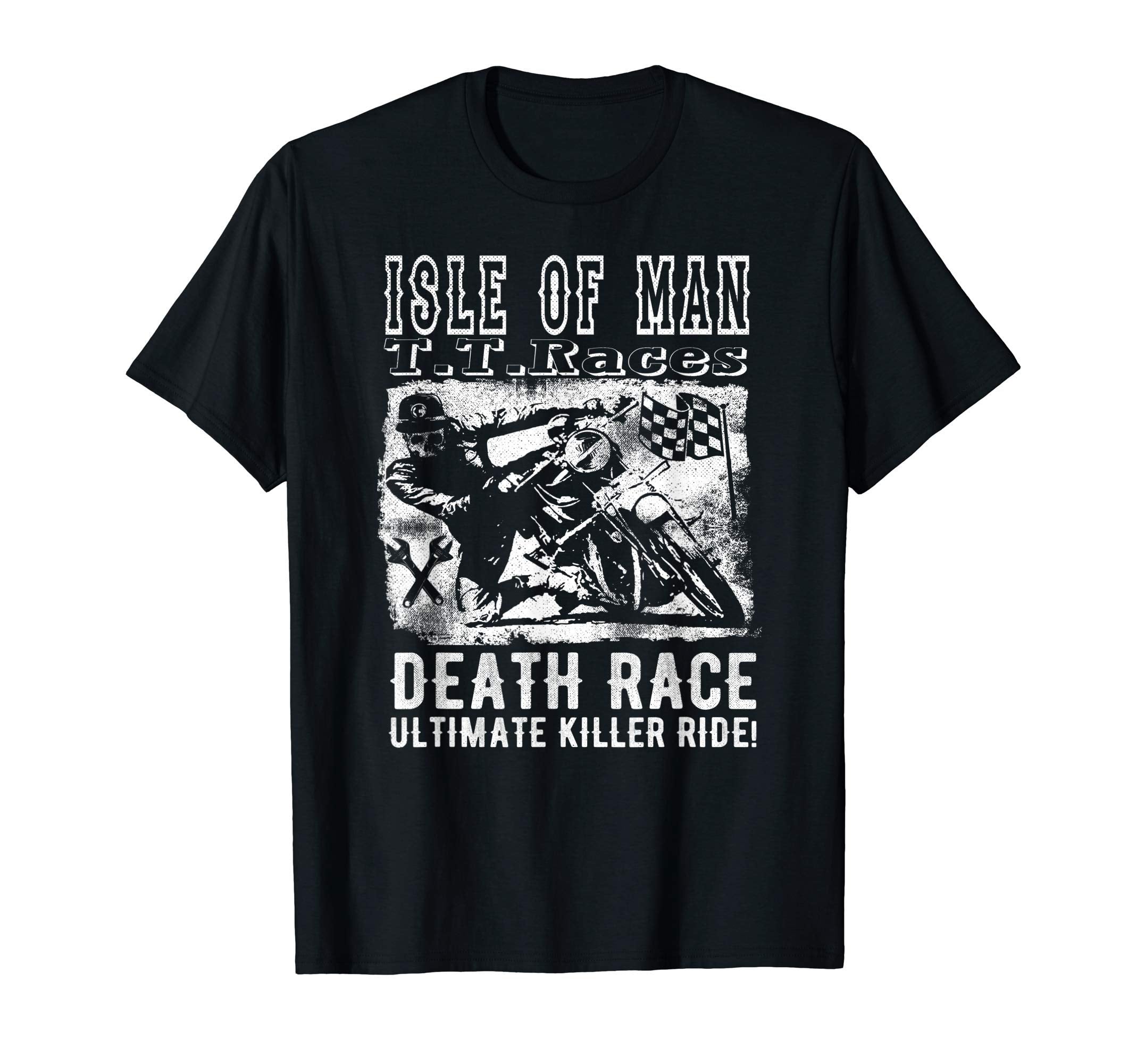 Isle Death Race Biker Motorcycle Gift T-Shirt - Custom Art Print for Adults - T-Shirt, Sweatshirt, Hoodie