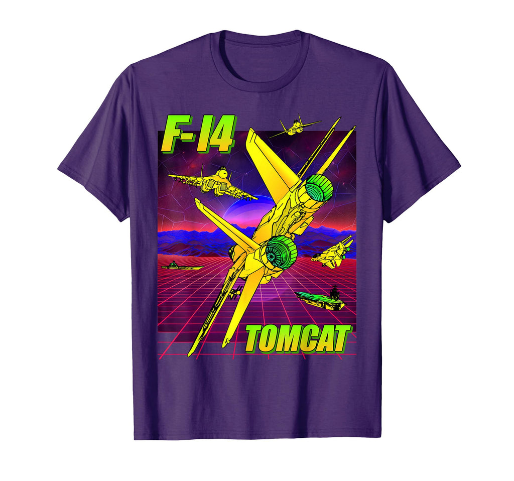 F 14 Tomcat Naval Fighter Jet 80S T-Shirt - Graphic Print Men Women - T-Shirt, Sweatshirt, Hoodie