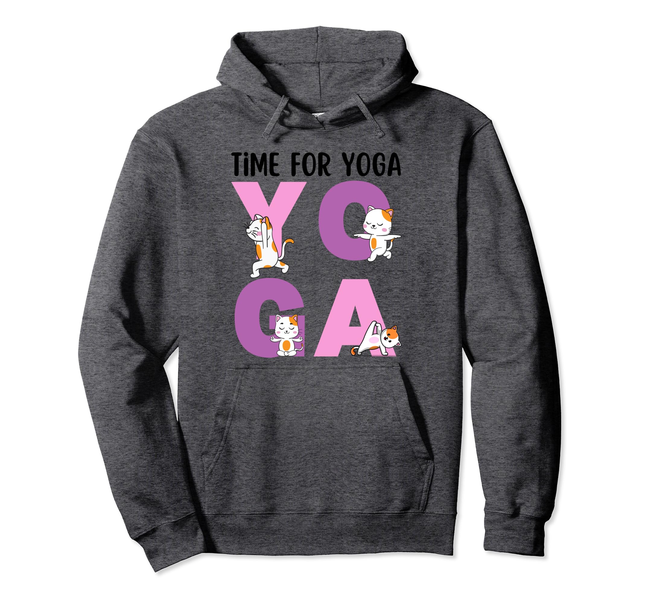 Cat Yoga Poses Practicing Mindfulness Hoodie - Aesthetic Graphic Men Women - T-Shirt, Sweatshirt, Hoodie