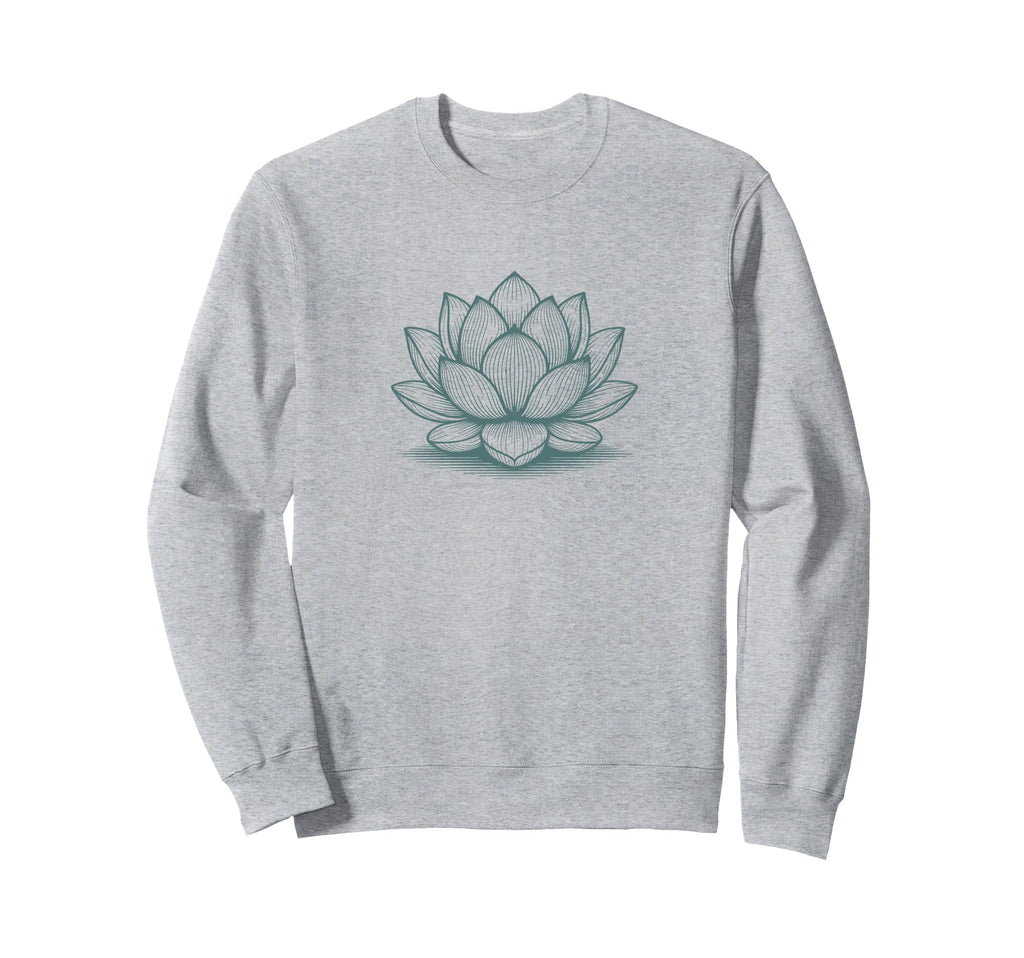 Floral Lotus Spiritual Yoga Meditation Sweatshirt - Unique Graphic Unisex - T-Shirt, Sweatshirt, Hoodie