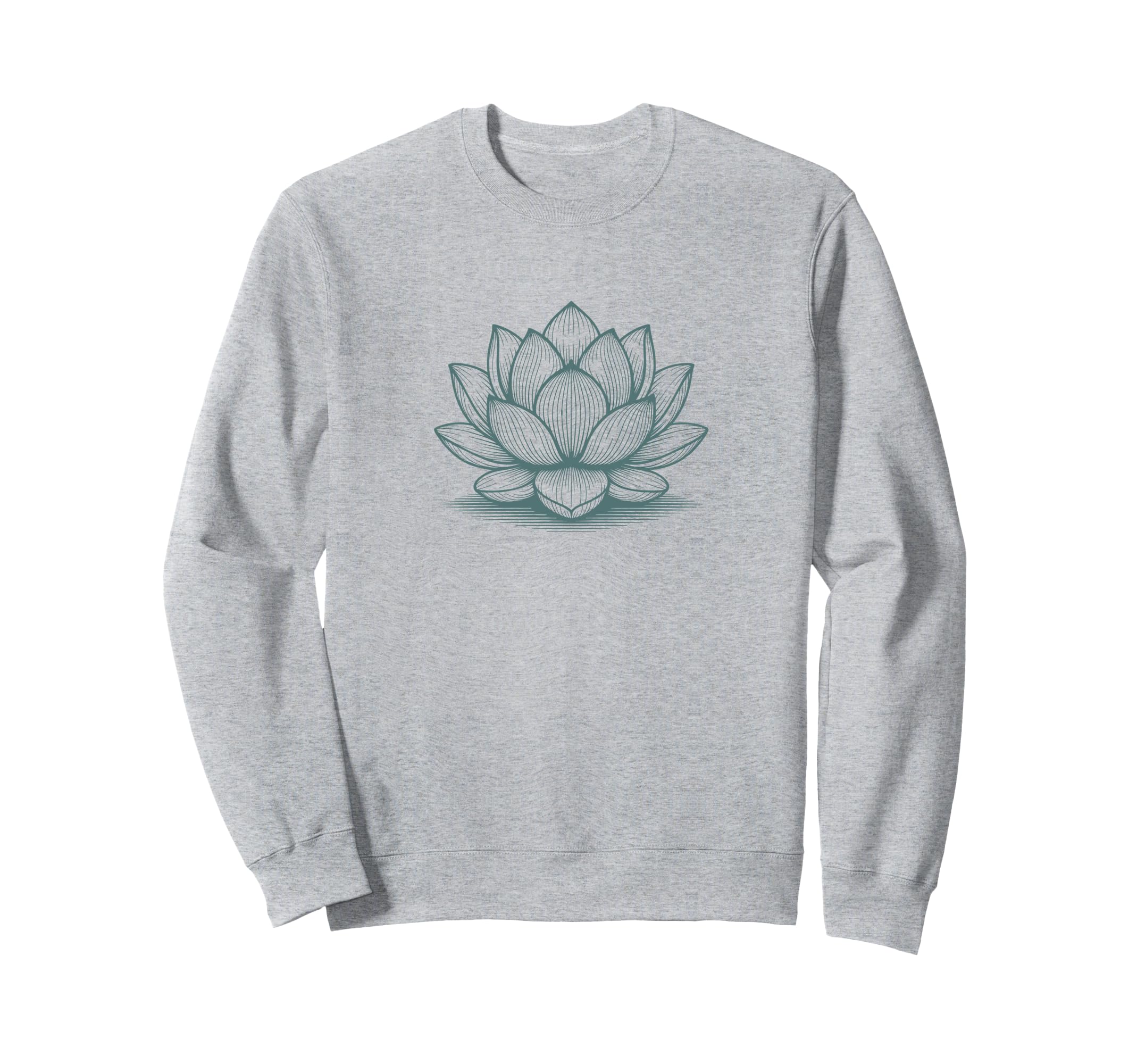 Floral Lotus Spiritual Yoga Meditation Sweatshirt - Unique Graphic Unisex - T-Shirt, Sweatshirt, Hoodie