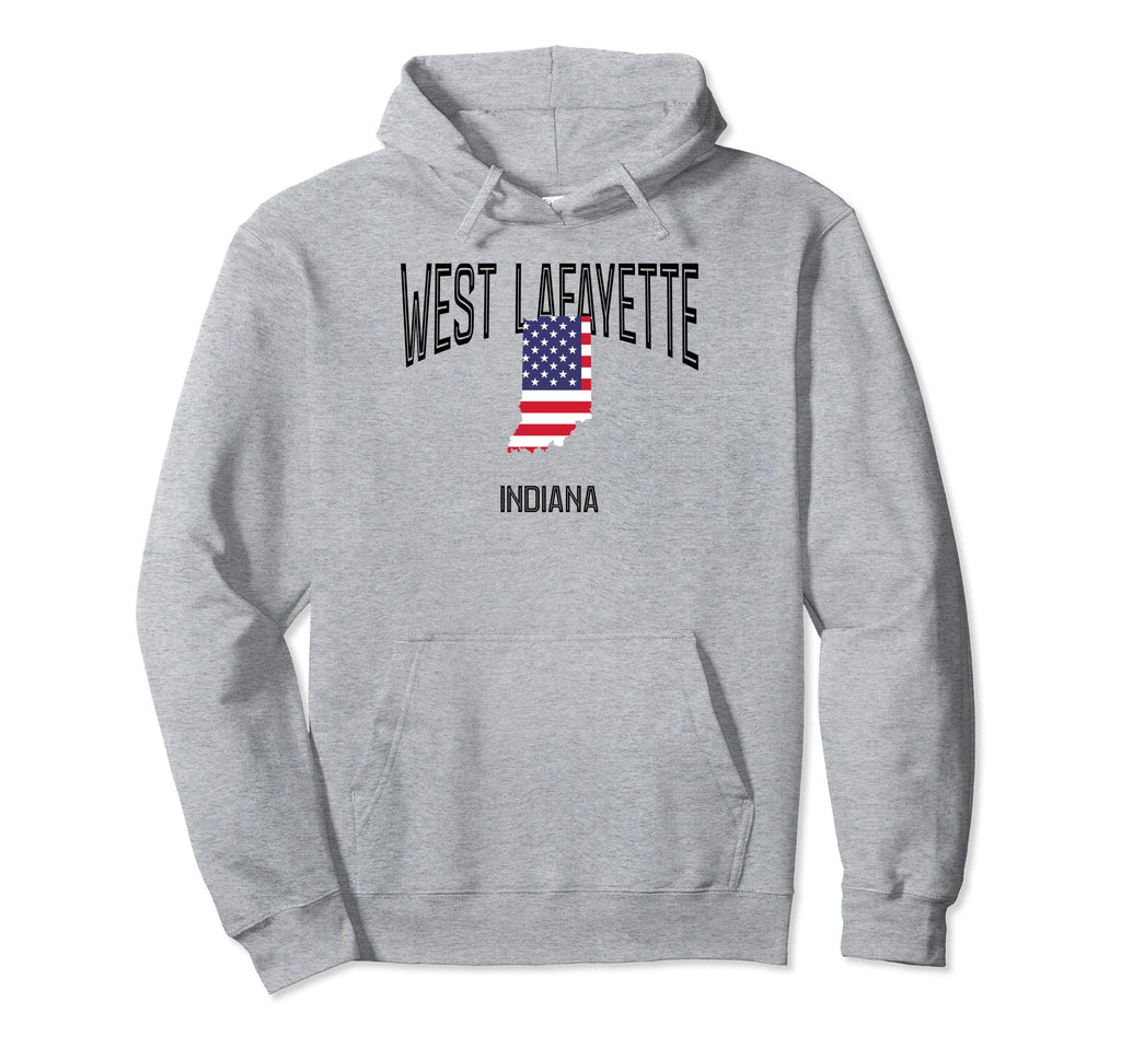 West Lafayette Indiana Throwback Usa Hoodie - Aesthetic Graphic for Adults - T-Shirt, Sweatshirt, Hoodie