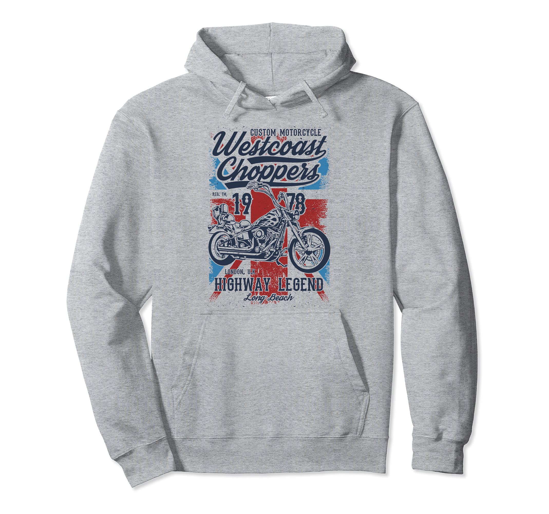 Highway Legend Custom Motorcycle Union Hoodie - Custom Art Print Unisex - T-Shirt, Sweatshirt, Hoodie