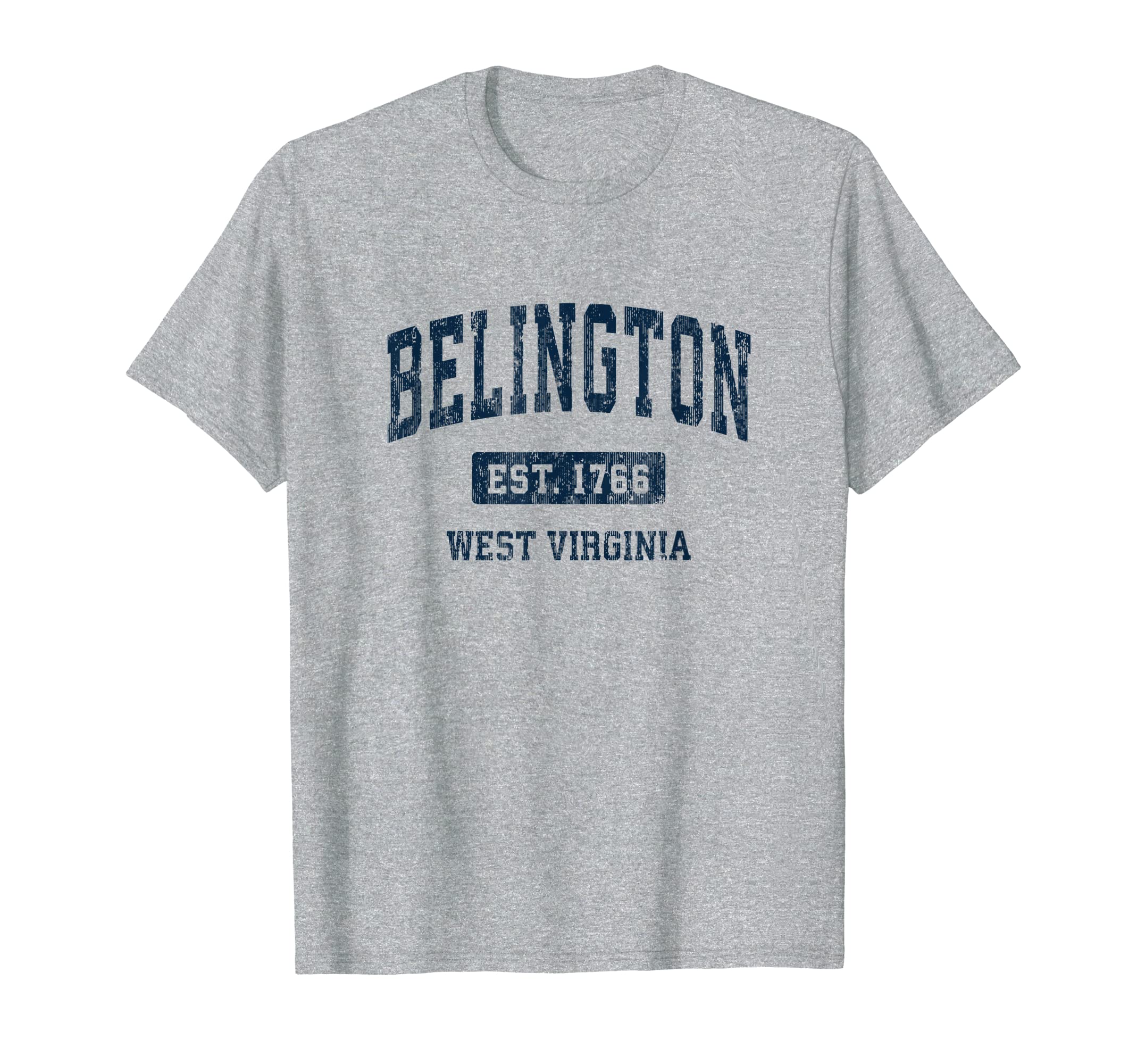 Belington West Virginia Wv Athletic T-Shirt - Fun Novelty Design Men Women - T-Shirt, Sweatshirt, Hoodie