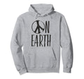 Flower Power Typography Peace Earth 1 Hoodie - Custom Art Print for Adults - T-Shirt, Sweatshirt, Hoodie