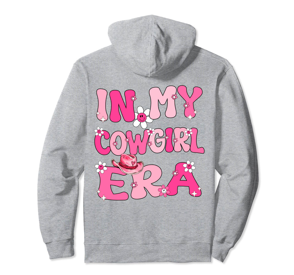 My Cowgirl Era Groovy Western Rodeo Hoodie - Novelty Apparel for Adults - T-Shirt, Sweatshirt, Hoodie