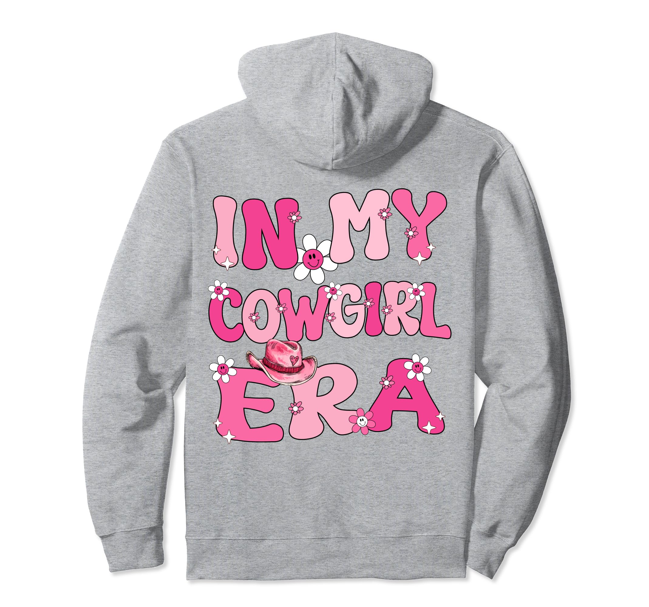 My Cowgirl Era Groovy Western Rodeo Hoodie - Novelty Apparel for Adults - T-Shirt, Sweatshirt, Hoodie