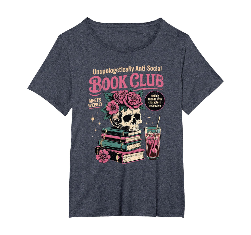 Unapologetically Anti Social Book Club T-Shirt - Minimalist Print Men Women - T-Shirt, Sweatshirt, Hoodie