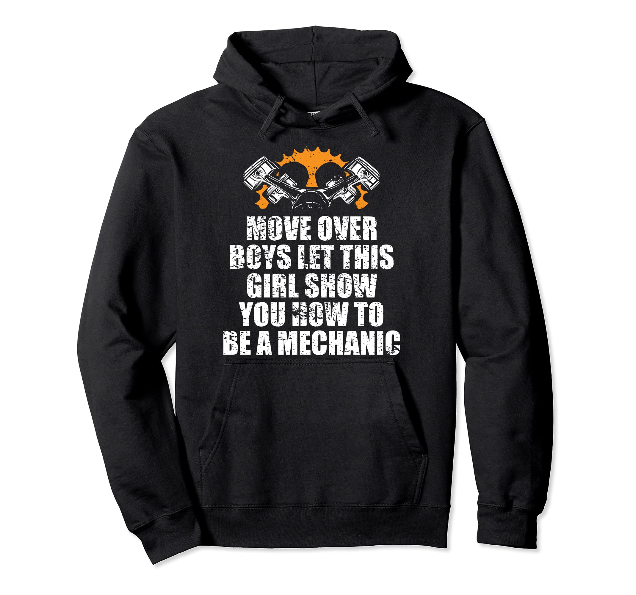 Show How To Be Mechanic Car Hoodie - Casual Everyday Wear Men Women - T-Shirt, Sweatshirt, Hoodie