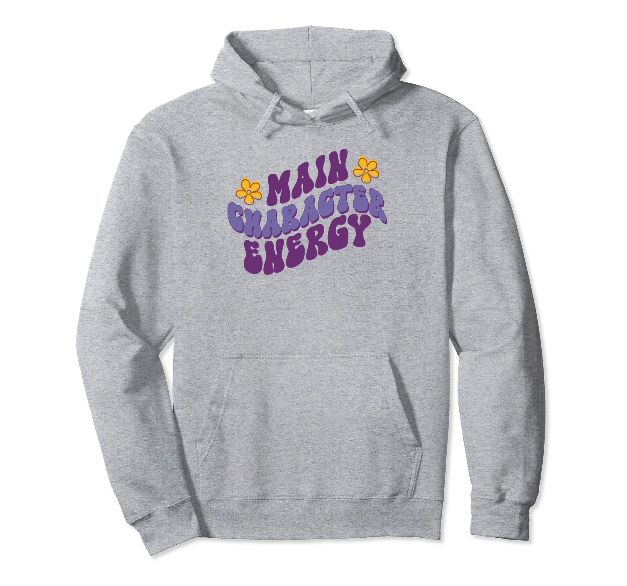 Main Character Energy Self Care Hoodie - Fun Novelty Design for Adults - T-Shirt, Sweatshirt, Hoodie