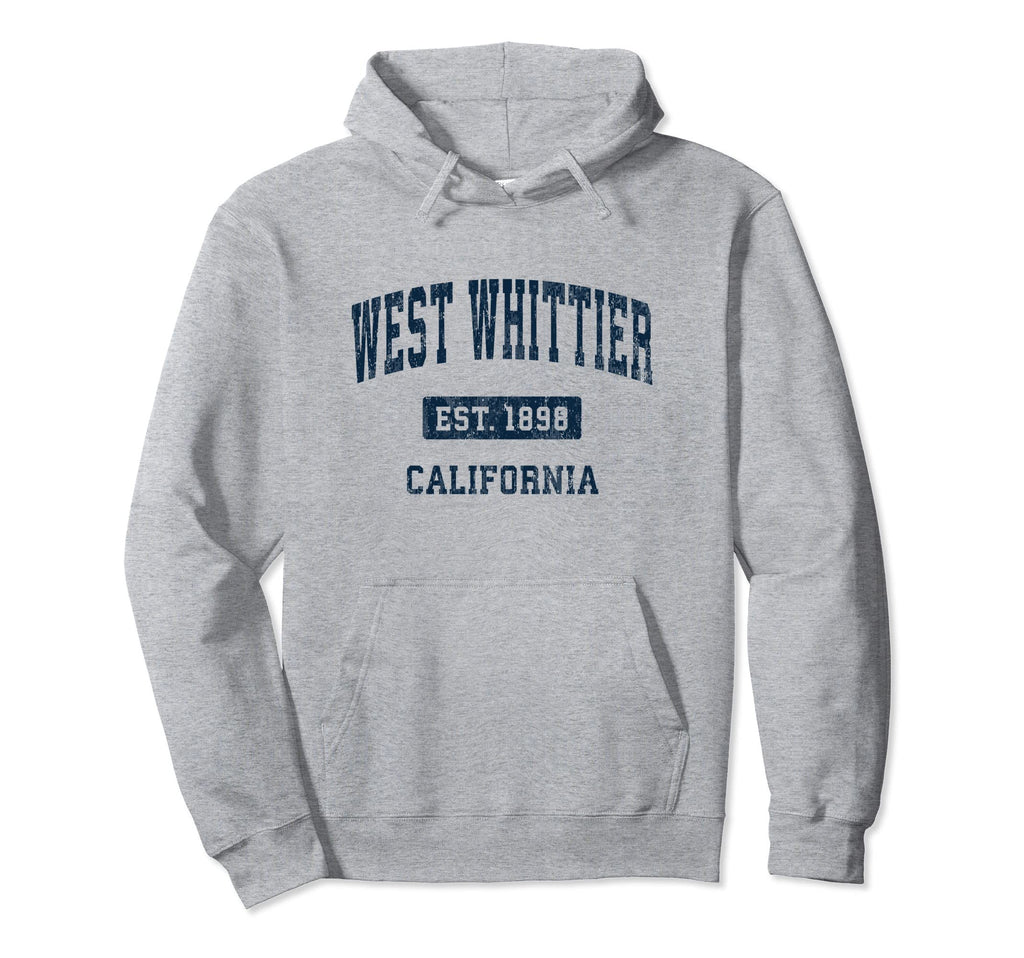 West Whittier California Ca Athletic Hoodie - Novelty Apparel for Adults - T-Shirt, Sweatshirt, Hoodie