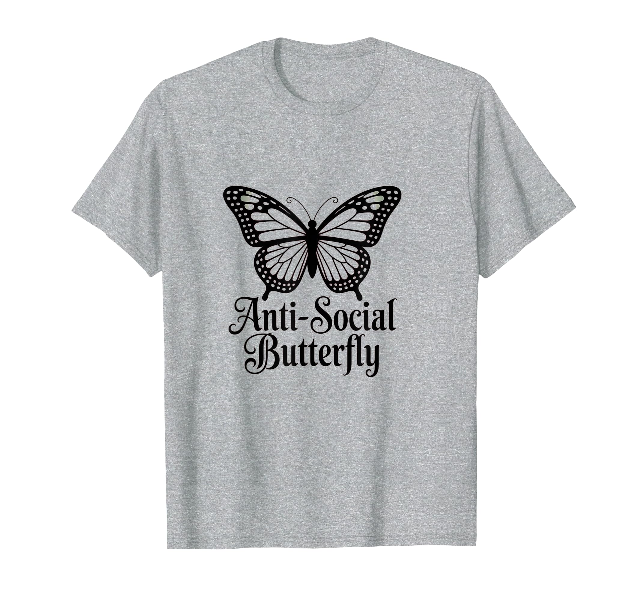Gothic Antisocial Aesthetic Butterfly T-Shirt - Fun Novelty Design Unisex - T-Shirt, Sweatshirt, Hoodie