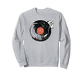 Record Player Illustration Vinyl Sweatshirt - Unique Graphic Men Women - T-Shirt, Sweatshirt, Hoodie