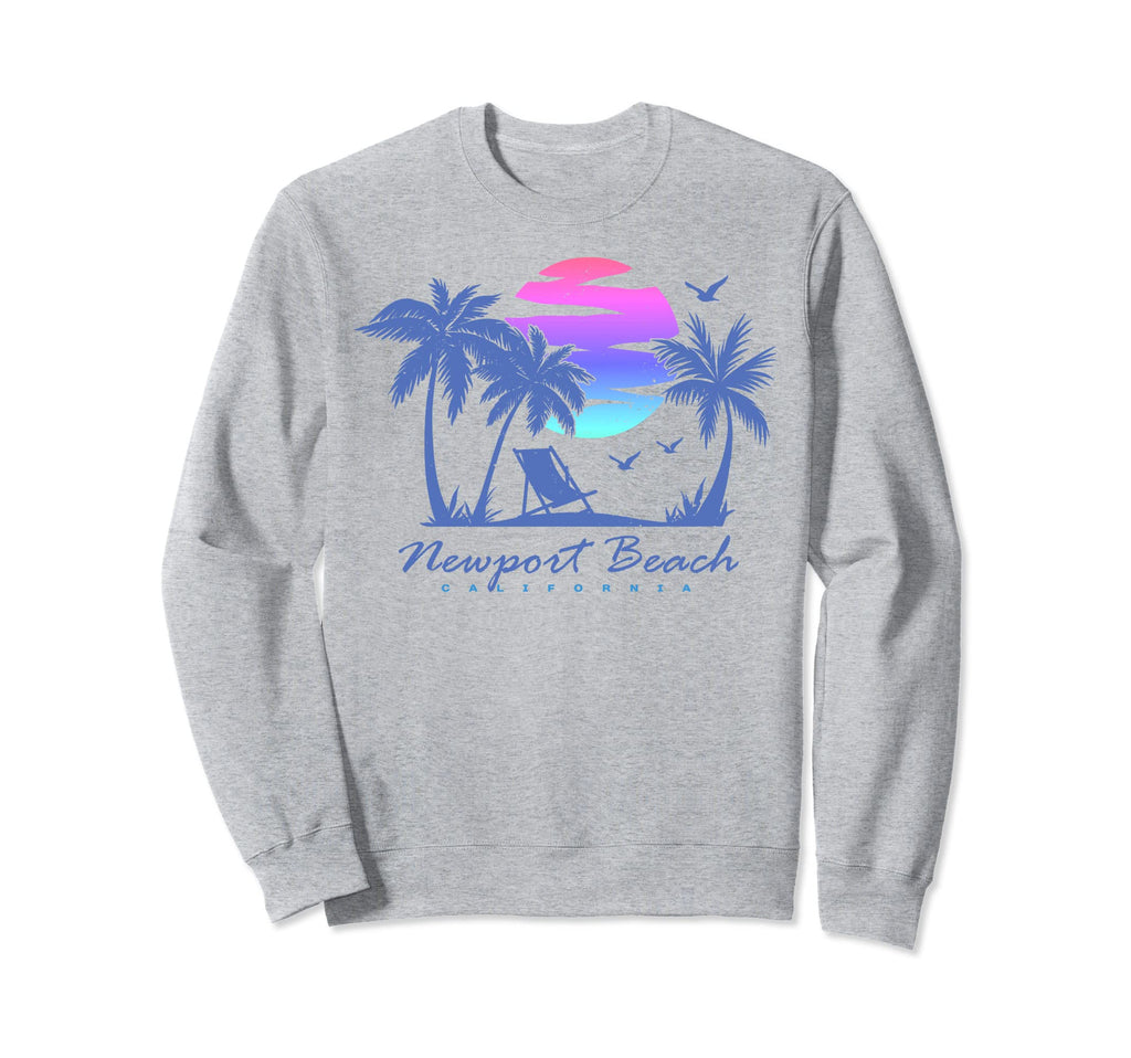 Newport Beach California Vacation Sweatshirt - Graphic Print Men Women - T-Shirt, Sweatshirt, Hoodie