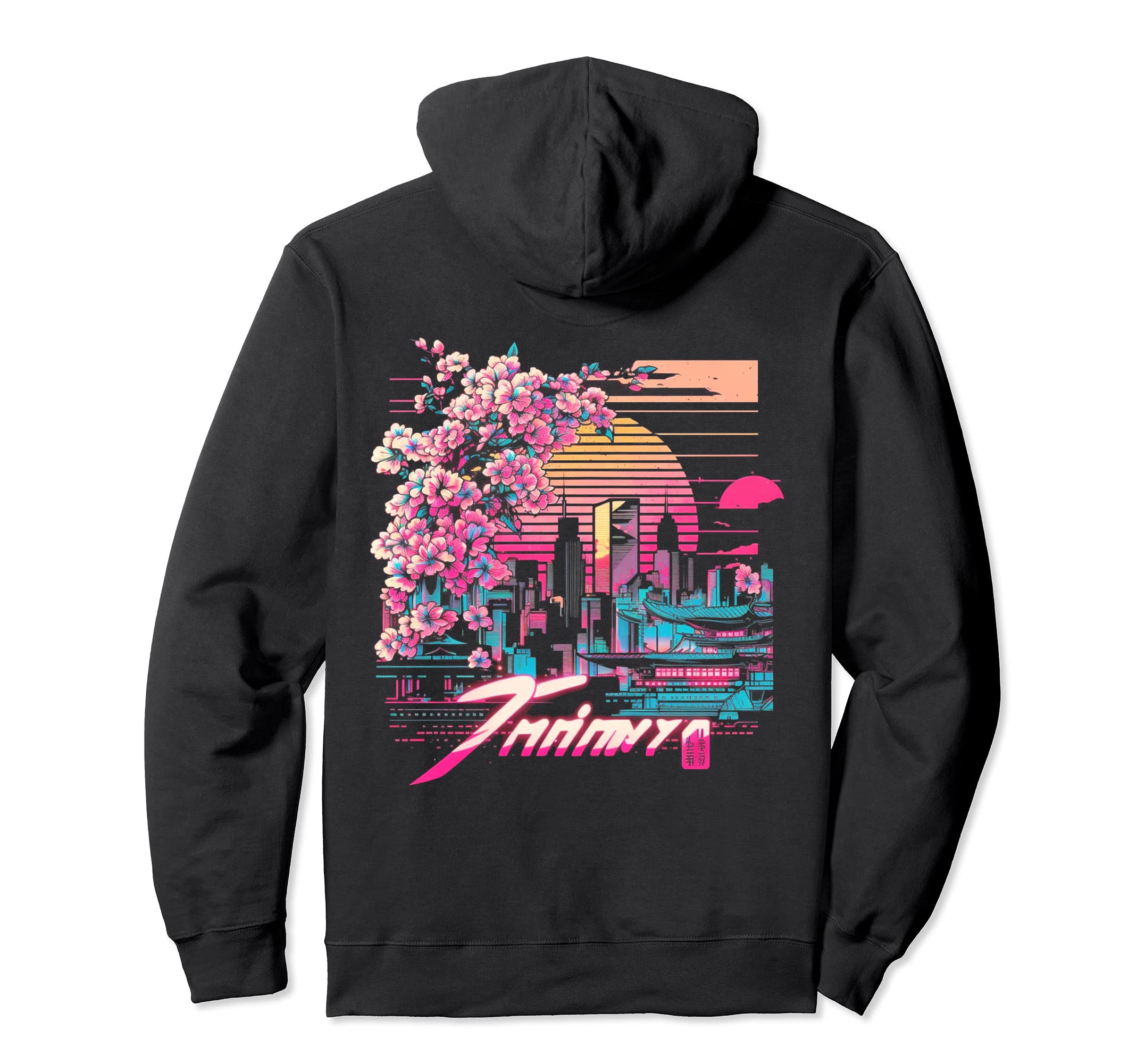 Cherry Blossom Japanese Japan Hoodie - Casual Everyday Wear for Adults - T-Shirt, Sweatshirt, Hoodie