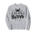 Anti Social Butterfly Sweatshirt - Fun Novelty Design for Adults - T-Shirt, Sweatshirt, Hoodie