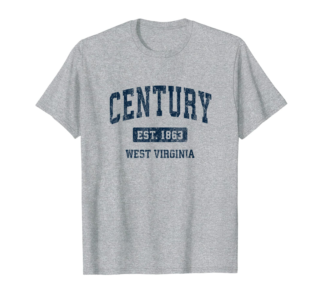 Century West Virginia Wv Athletic T-Shirt - Minimalist Print for Adults - T-Shirt, Sweatshirt, Hoodie