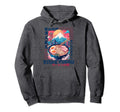Kitakyushu City 80S Synthwave Ramen Bowl Hoodie - Trendy Graphic Men Women - T-Shirt, Sweatshirt, Hoodie