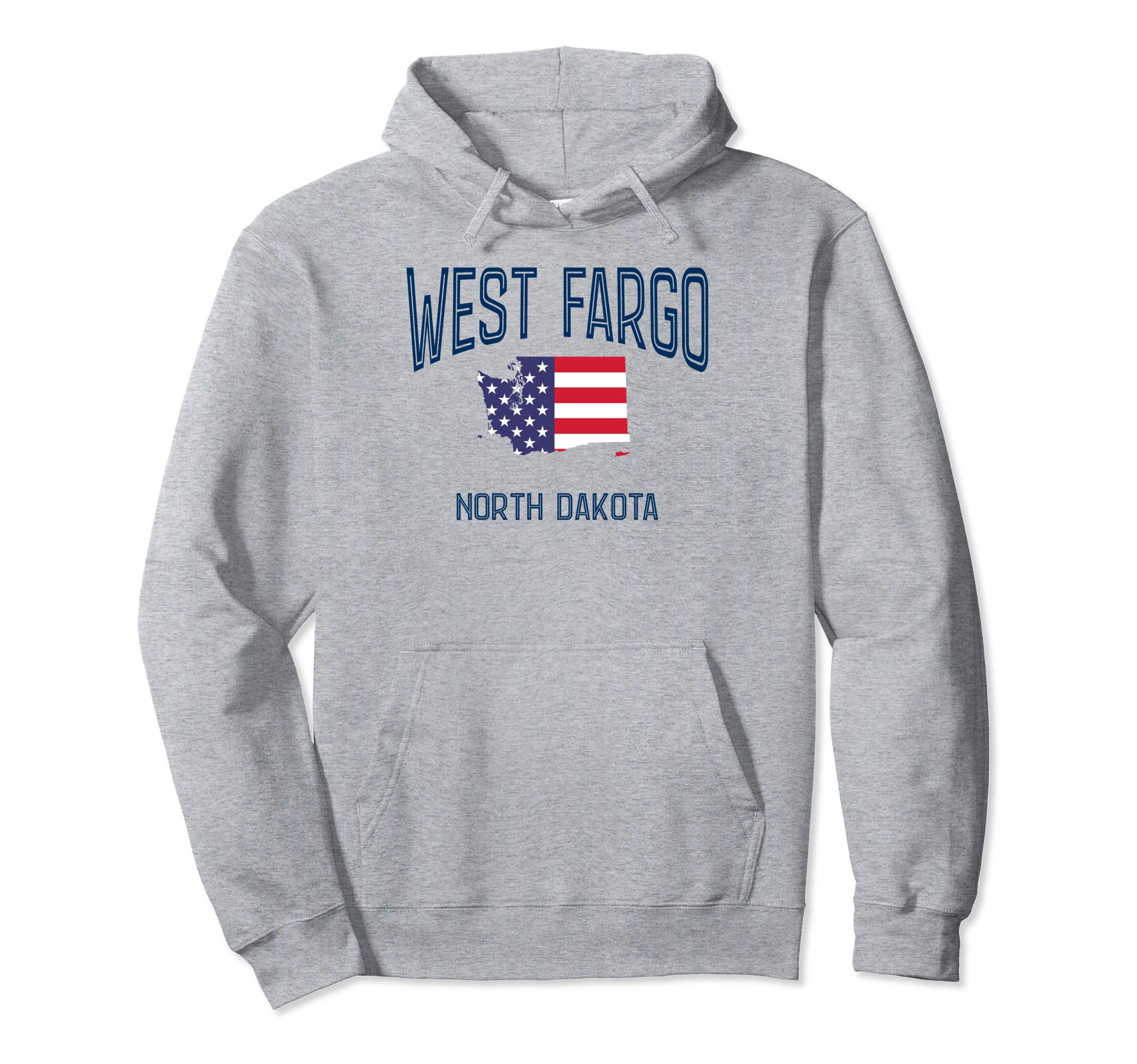 West Fargo North Dakota Nd Athletic Hoodie - Fun Novelty Design for Adults - T-Shirt, Sweatshirt, Hoodie