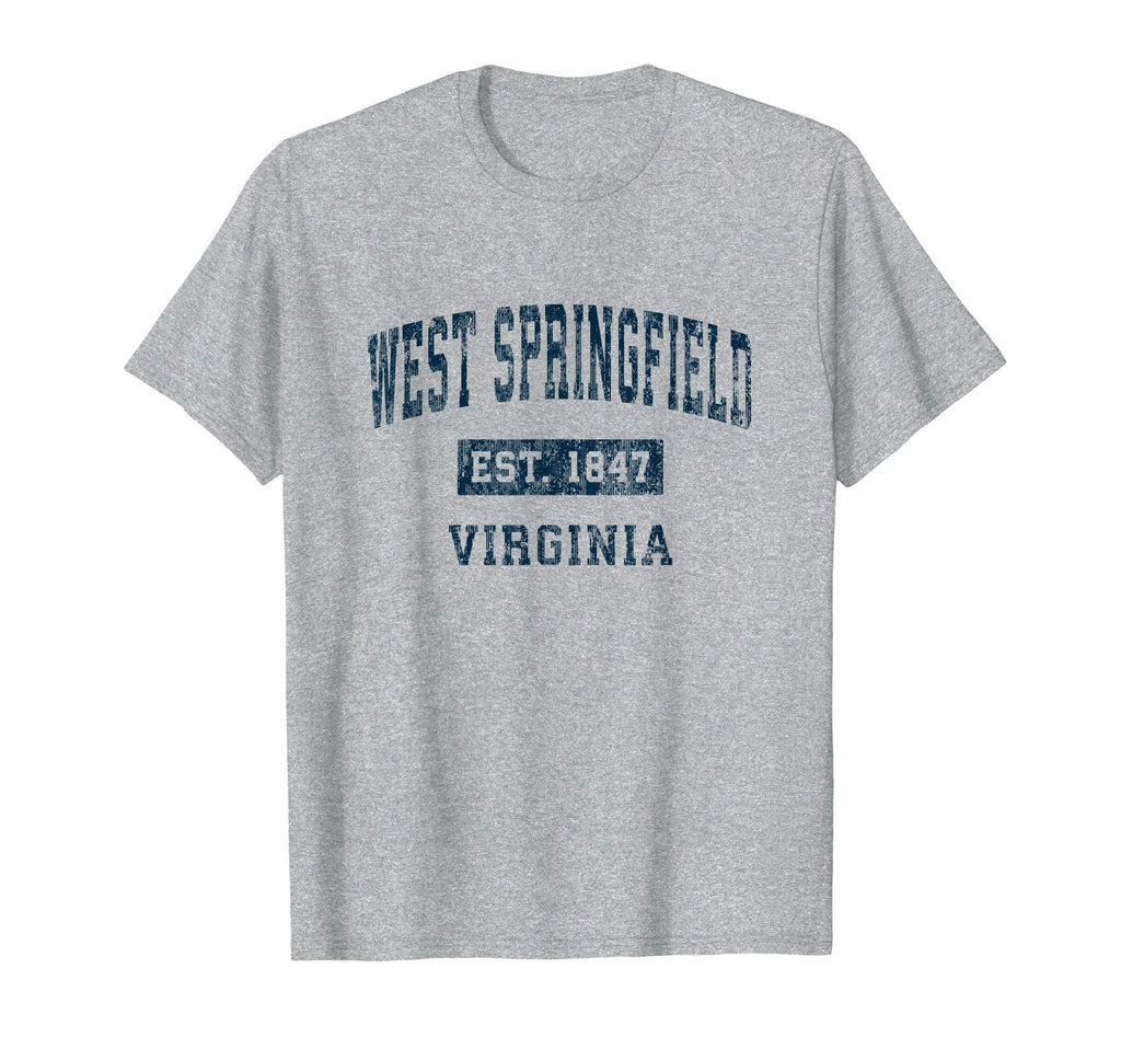 West Springfield Virginia Va Sports Navy T-Shirt - Minimalist Print Unisex - T-Shirt, Sweatshirt, Hoodie