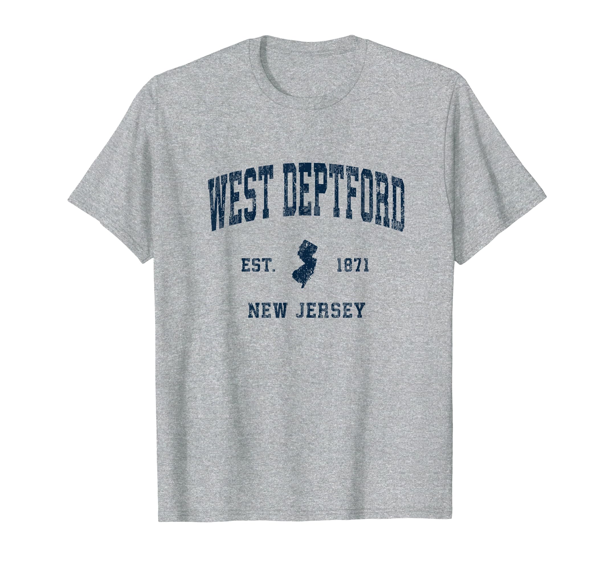 West Deptford New Jersey Nj Athletic T-Shirt - Novelty Apparel for Adults - T-Shirt, Sweatshirt, Hoodie
