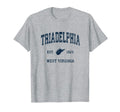 Triadelphia West Virginia Wv Athletic T-Shirt - Minimalist Print Men Women - T-Shirt, Sweatshirt, Hoodie