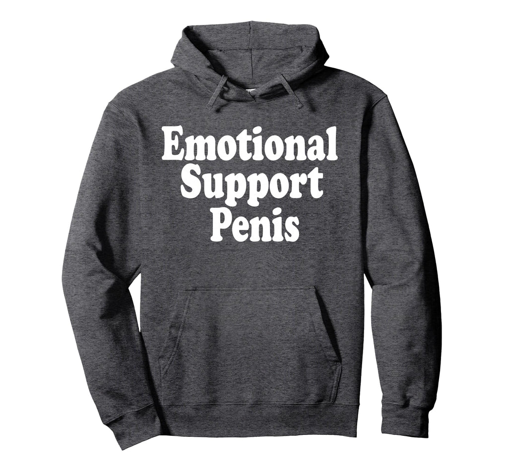 Emotional Support Penis Funny Pun Joke Hoodie - Graphic Print for Adults - T-Shirt, Sweatshirt, Hoodie