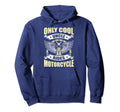 Only Uncle Rides Motorcycle Uncle Hoodie - Fun Novelty Design for Adults - T-Shirt, Sweatshirt, Hoodie