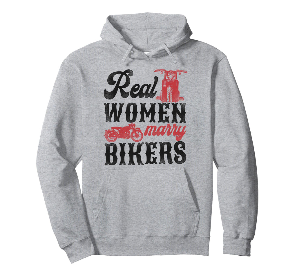 Motorcycle Biker Husband Wife Wedding Hoodie - Custom Art Print for Adults - T-Shirt, Sweatshirt, Hoodie