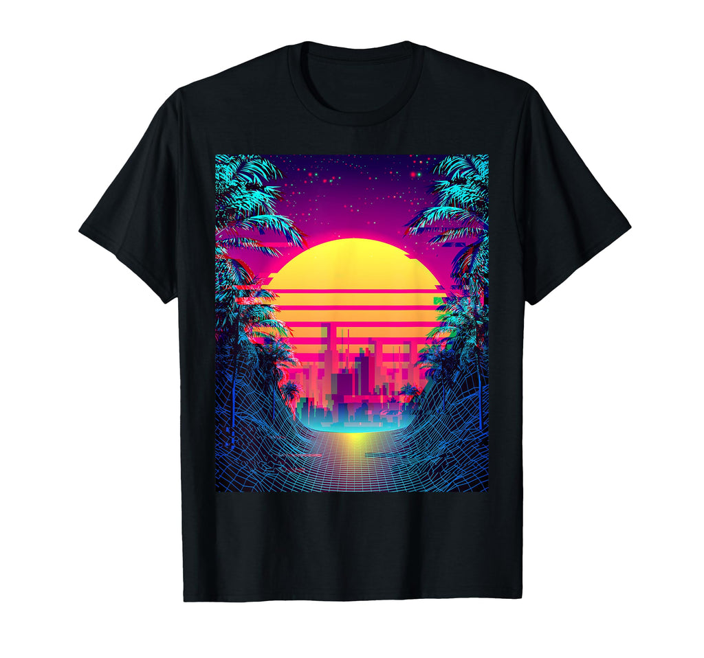 Outrun Synthwave Aesthetic 80S T-Shirt - Aesthetic Graphic Men Women - T-Shirt, Sweatshirt, Hoodie