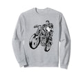 Marvel Punisher Riding Motorcycle Sweatshirt - Aesthetic Graphic Men Women - T-Shirt, Sweatshirt, Hoodie