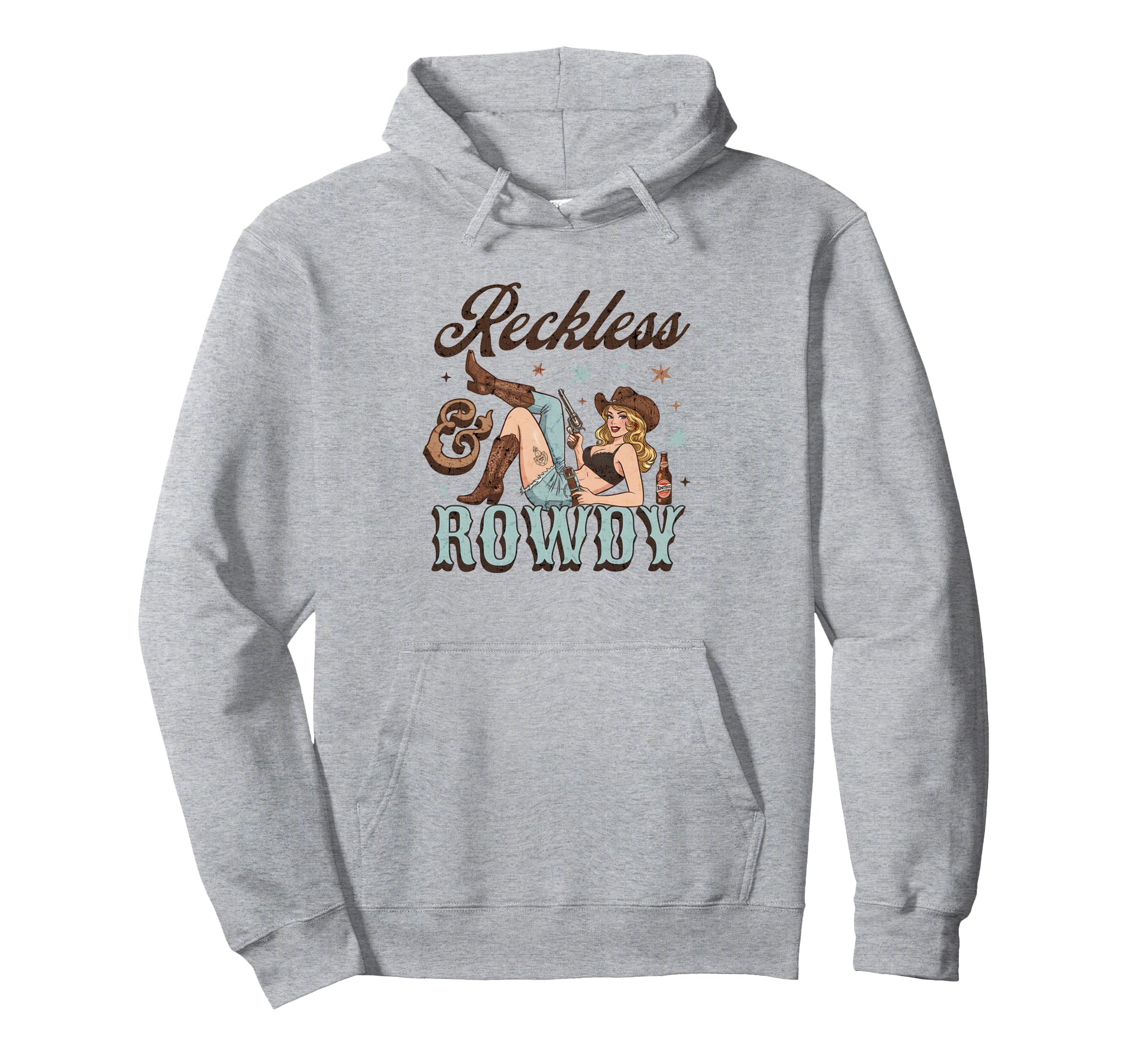 Reckless And Rowdy Cowgirl Mothers Day Hoodie - Minimalist Print Men Women - T-Shirt, Sweatshirt, Hoodie