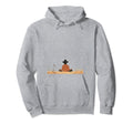 Peaceful Meditation Pose Mindfulness Hoodie - Minimalist Print Men Women - T-Shirt, Sweatshirt, Hoodie